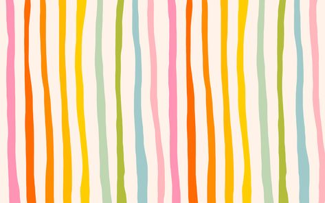 Katie Thierjung | Rainbow Stripe Desktop Wallpaper | Freelance Wisdom Rainbow, White