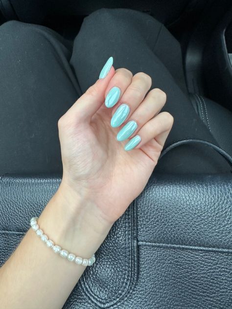 Mint glazed nails Mint Chrome Nails, Mint Blue Nails, Aquamarine Nails, Glazed Nails, Mint Green Nails, Florida Nails, Mint Nails, Aqua Nails, No Chip Nails