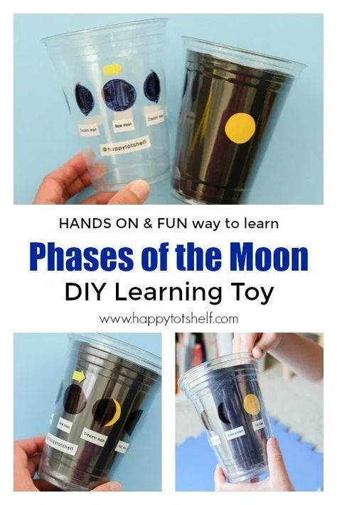 Diy Learning Toys, خريطة ذهنية, 4th Grade Science, 6th Grade Science, Space Activities, 5th Grade Science, Earth And Space Science, Phases Of The Moon, Elementary Science