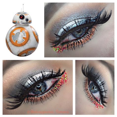 BB8 Inspired Makeup Bb8 Makeup, Bb 8, Inspired Makeup, Oogie Boogie, Makeup Inspiration, Beauty Tips, Disney World, Beauty Hacks, Force