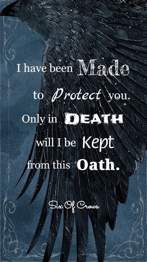 A quote from Six of crows by Leigh Bardugo. I Will Protect You Quotes, Quotes About Protection, Six Of Crows Quotes Wallpaper, Grishaverse Quotes, Six Of Crows Quotes, Six Of Crows Wallpaper, Shadow Bone, Six Of Crows Characters, Crow Books