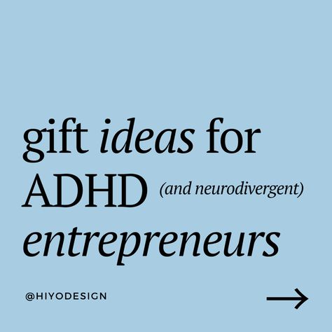 A gift guide for ADHD (and neurodivergent) entrepreneurs, from an ADHD entrepreneur. Web Design Social Media, Design Social Media, Gift Guide, Web Design, Gift Ideas, Branding, Social Media, Media, Gifts