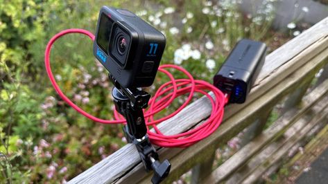 This $15 accessory unlocks the GoPro's game-changing camera feature | ZDNET Gopro Ideas, Gopro 11, Gopro Hero 11, The Fix, Gopro Camera, Star Trails, Light Trails, Gopro Accessories, External Battery