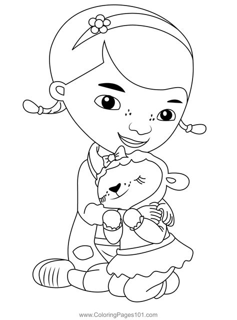 Dottie And Lambie Coloring Page Doc Mcstuffins Coloring Pages, Printables Free Kids, Printables Free, Doc Mcstuffins, Organization Printables, Free Kids, Printable Coloring Pages, Printable Coloring, Coloring Pages For Kids