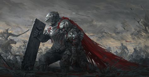 ArtStation - Shield Fantasy Army, Royal Knight, Knight Art, Knight Armor, Hero Wallpaper, Blackest Knight, Soul Art, Fantasy Warrior, Art Print Poster