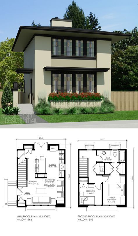 Small Home Design Plan 5x5 5m With 2 Bedrooms In 2021 0CC Bedroom Seating Area, Prairie Style Houses, Walk In Closet Design, Two Story House, Kitchen Floor Plans, Entrance Door Design, Sims House Plans, Narrow House, Home Design Plan