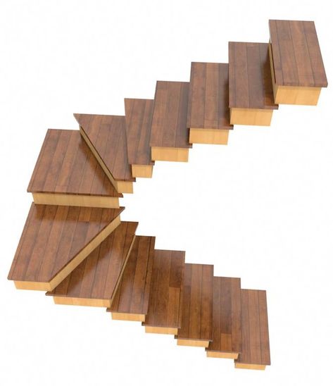 Creating U shaped winder stairs - Tips & Techniques - ChiefTalk Forum Stairs Design U Shape, L Stairs, U Shape Stairs, U Stairs, Dollhouse Staircase, U Shaped Stairs, L Shaped Stairs, Winder Stairs, U Shaped Staircase