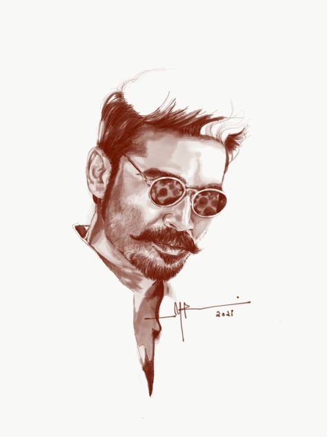 Actor Dhanush Dhanush Sketch, Dhanush Drawing, Dhanush Tattoo, Actor Dhanush, Mom Wallpaper, Iron Man Photos, Auto Sticker, Pencil Sketch Portrait, Actors Illustration