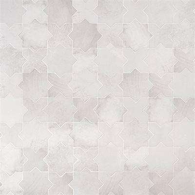 Malta Star White 6" Matte and Cross White 6" Matte Star And Cross Tile, Malta Cross, Porcelain Tile Bathroom, Shower Floor Tile, Flooring Inspiration, Traditional Tile, Star Cross, Grey Tiles, Bathroom Floor Tiles