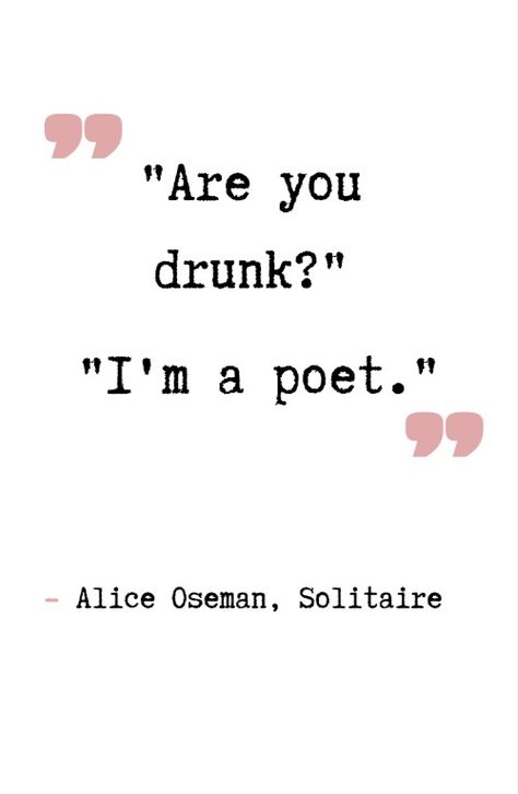 Solitaire by Alice Oseman 
-
Looking for Alaska by John Green. - Book quotes. Quotes. Book lover. Booktok. Popular books. 
Poet. Poetry. Drunk. Literature 
Heartstopper. Queer. Gay. Netflix show. Coming of age story. Webcomic. Digital age. Sensitive. Alice Osman, Queer Books, Alice Oseman, Quotes Book, Alice Book, Netflix Show, Looking For Alaska, Gay Books, Writing Inspiration Prompts