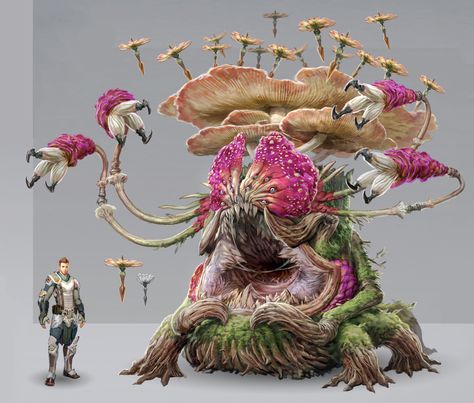 ArtStation - Skyforge - Fitonids units, Anton Lavrushkin Plant Monster, Alien Plants, Alien Concept, Chique Outfits, Fantasy Beasts, Alien Concept Art, Forest Creatures, Monster Concept Art, Alien Creatures