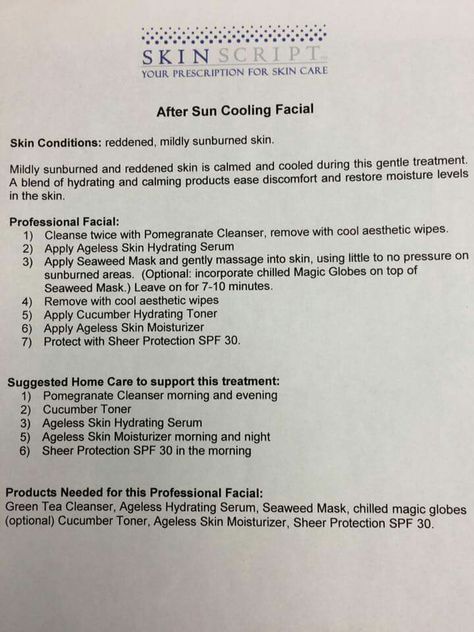 Facial Supplies List, Skinscript Facials, Facial Menu Of Services, Teaching Esthetics, Esthetics Education, Contraindications For Facial, Esthetician Skin Analysis, Esthetician Facial Consent Form, Skin Physiology