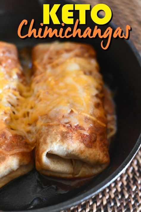 Keto Chimichangas, Desayuno Keto, Low Carb Mexican, Keto Vegan, Starting Keto Diet, Low Carb Low Sugar, Low Carb Diet Recipes, Keto Diet Menu, Low Fat Diets