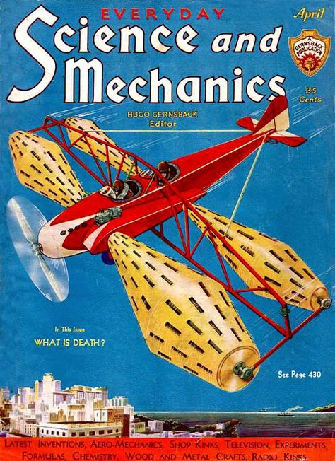 Science and Mechanics 1932-04 : Free Download, Borrow, and Streaming : Internet Archive Vintage Popular Mechanics, Vintage Scifi, Everyday Science, Early Science, Science Magazine, Pulp Covers, Science Fiction Illustration, Pulp Magazine, Popular Mechanics