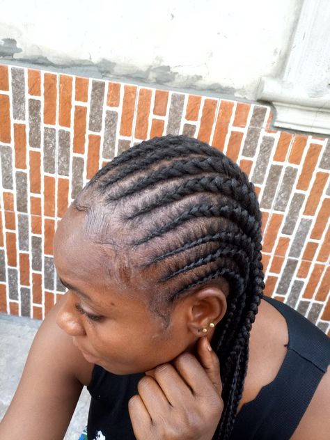 All back ghana weaving with attachment All Back Weaving With Attachment, All Back Weaving, All Back Hairstyle, Ghana Weaving Styles, Bun Donut, Weaving Styles, Donut Bun Hairstyles, Ghana Weaving, Hairstyles For Ladies