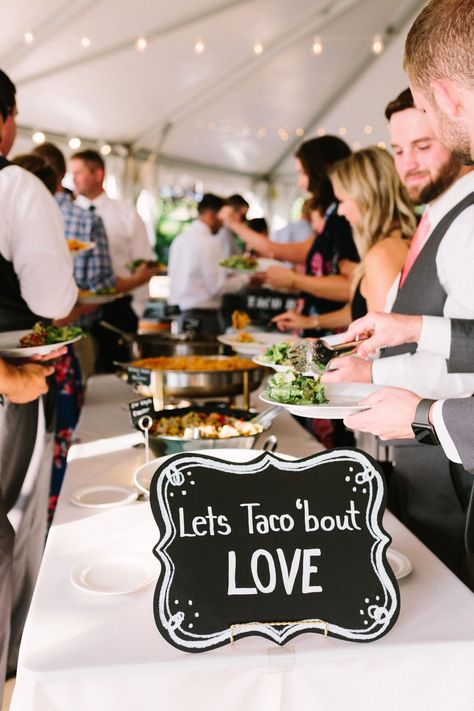 Fun Wedding Buffet Ideas, Food Bars At Weddings, Wedding Munchies Bar, Unconventional Wedding Food, Untraditional Wedding Food, Different Wedding Food Ideas, Wedding Ideas Food Stations, Unique Food Ideas For Weddings, Food Options For Wedding Receptions