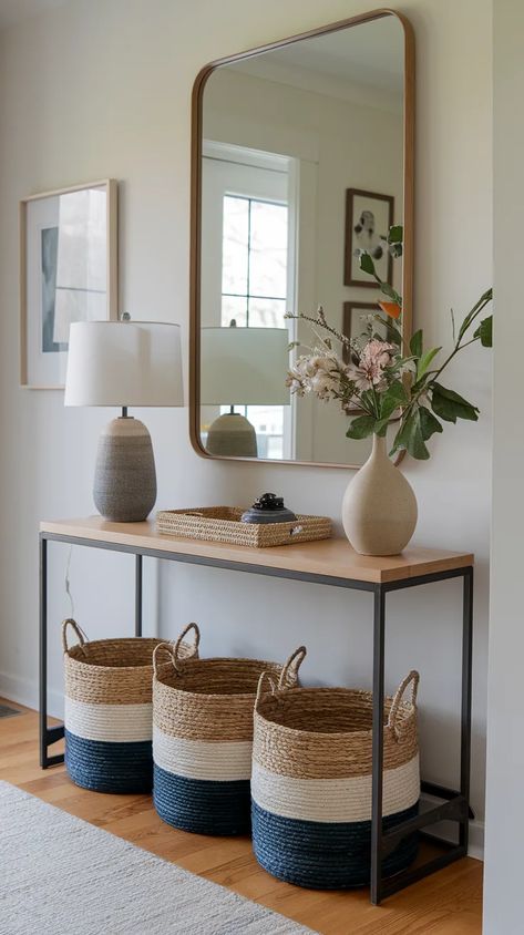 Transform Your Entryway with Stylish, Practical Decor Entryway Seating Ideas, Entryway Wall Ideas, Bold Entryway, Neutral Entryway, Home Entry Way, Entry Way Ideas, Modern Entryway Ideas, Practical Decor, Bedroom Bench Modern