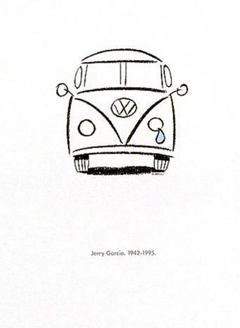 Vw Microbus, Car Drawing Easy, Doodle Flowers, Sketchbook Journal, Car Drawing, Arrow Tattoo, Jerry Garcia, Fashion Sketchbook, America Art