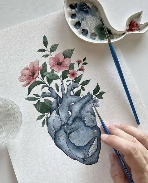 Painting Ideas On Canvas Easy, Calligraphy Art Print, Meaningful Drawings, Art Tools Drawing, Painting Ideas On Canvas, Art Painting Gallery, Watercolor Flower Art, Painting Art Lesson, Tableau Art