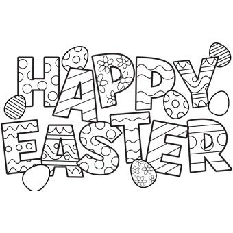 Happy Easter Coloring Pages, Påskeaktiviteter For Barn, Free Easter Coloring Pages, Happy Easter Eggs, Egg Coloring Page, Easter Egg Coloring Pages, Easter Bunny Colouring, Easter Coloring, Bunny Coloring Pages