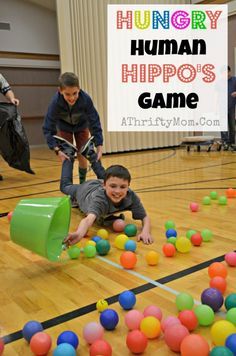 Hungry Human Hippo Game, perfect for family reunions, youth groups or lds mutual, group games, party game ideas Group Games For Kids, Camp Games, Church Games, Youth Group Activities, Youth Group Ideas, Reunion Games, Family Reunion Ideas, Team Building Games, Pe Games