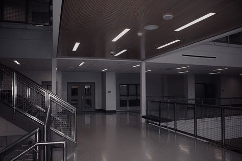 Korean School Hallway Aesthetic, Korean School Hallway, Spy School Aesthetic, School Hallways Aesthetic, Hallways Aesthetic, School Hallway Aesthetic, University Hallway, School Vibes Aesthetic, Luxury Bathroom Master