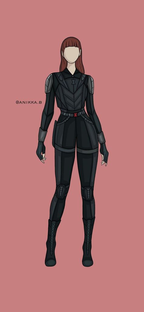 All designs are drawn by me @anikka.b on tiktok @anibee_art on insta and pinterest Widow Outfit, Black Widow Superhero, Superhero Outfits Design, Black Widow Outfit, Superhero Costumes Female, Tactical Suit, Avengers Outfits, Superhero Suits, Super Suit