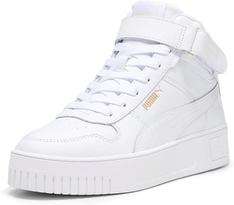 Amazon.com | PUMA Carina Street Mid Women's Sneakers | Shoes 2025 Discipline, Puma Carina, Puma Women, Nike Shoes Women, Fashion Sneakers, Sneakers Shoes, Sneakers White, Women's Sneakers, Sneakers Fashion