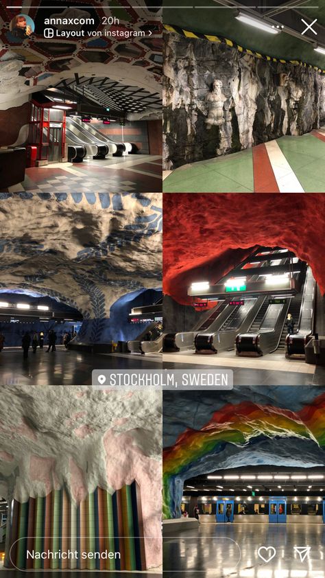 Stockholm Photo Ideas, Stockholm Sweden Aesthetic, Copenhagen Vibes, Stockholm Subway, Stockholm Summer, Subway Aesthetic, Stockholm Aesthetic, Sweden Aesthetic, Stockholm Travel