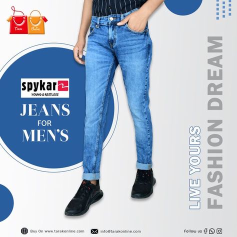 #spykar #jeans #jeansformens Spykar Jeans, Mens Jeans, Pants, How To Wear