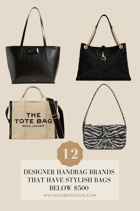 Unfortunately, many of us can’t afford to fill our closets with designer handbags. Don’t be mistaken: there are still many affordable designer handbag brands to help you live out your fashion fantasy. Allow us to show you affordable designer handbag brands below $500. From Marc Jacobs, Cult Gaia, Kate Spade, and more, here are the 12 best designer handbags that will not break the bank. Affordable Designer Bags, Affordable Bags, French Winter Fashion, Affordable Designer Handbags, Handbags Australia, Designer Handbag Brands, Purse Brands, Popular Handbags, Timeless Outfits