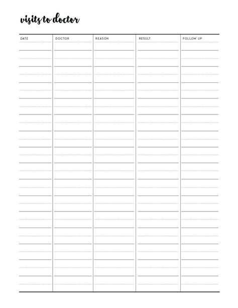 Sign Up Sheet Template, Medical Printables, Medical Binder Printables, Business Types, Binder Printables Free, World Of Printables, Life Skills Class, Budget Planner Free, Medical Binder