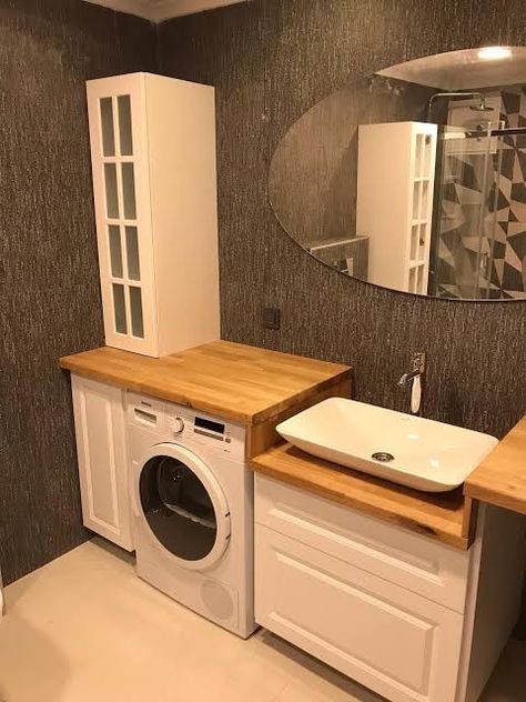 Euro Bathroom, Luxury Washroom Design, Luxury Washroom, Bathroom Renovation Diy, Unit Interior Design, Tv Unit Interior, Tv Unit Interior Design, Laundry Room Layouts, Top Load Washing Machine