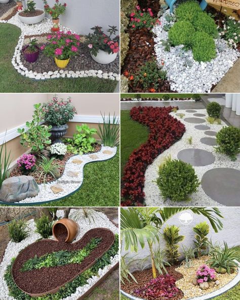 Ideas De Jardin, Modern Landscape Design Front Yard, Xeriscape Plants, Modern Garden Landscaping, Garden Wall Designs, Side Yard Landscaping, Garden Netting, Succulent Garden Design, Rock Garden Design