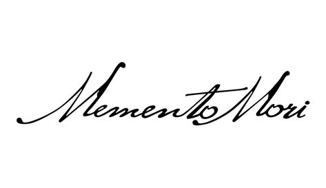 Momento Mori Memento Vivere Tattoo, Memento Vivere Tattoo, Momento Mori Tattoo, Mac Miller Tattoos, Memento Mori Tattoo, Dna Tattoo, Text Tattoo, Tattoo Font, Tattoo Script