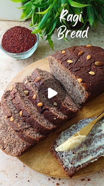 Swapnil Srivastav on Instagram: "Combining the best of both the world's, ragi & whole wheat flour create a bread that's not only delicious but incredibly delicious 😋   Detail recipe is in pinned comment :)  #ragibenefits #ragi #bread #milletrecipes #amritmahotsav #breadmaking #ragirecipes" Ragi Bread Recipe, Recipes With Ragi Flour, Ragi Recipe, Ragi Recipes, Ragi Flour, Healthy Breads, Millet Recipes, Recipes Snacks, Healthy Bread