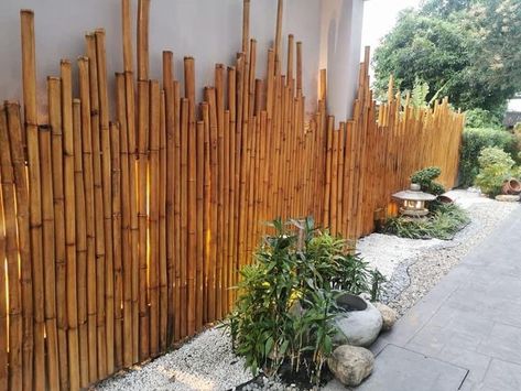 Pin by Zhenda Liu on 园艺 in 2022 | Decor, Home decor, Room divider Bamboo Garden Fences, Garden Dividers, Bamboo Landscape, Coffee House Design, Bali Style Home, Diy Fence, Bamboo Garden, Bamboo Fence, Garden Villa