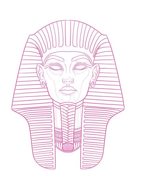 Eygptain Tattoo Stencil, King Tut Tattoo Stencil, Egyptian Tattoo Outline, Pharoah Egyptian Drawing, Egyptian Tattoo Stencil, Realtattoos Sketches, Tattoo Outline Drawing Stencil Ideas For Men, Pharaoh Drawing, Egyptian Art Design