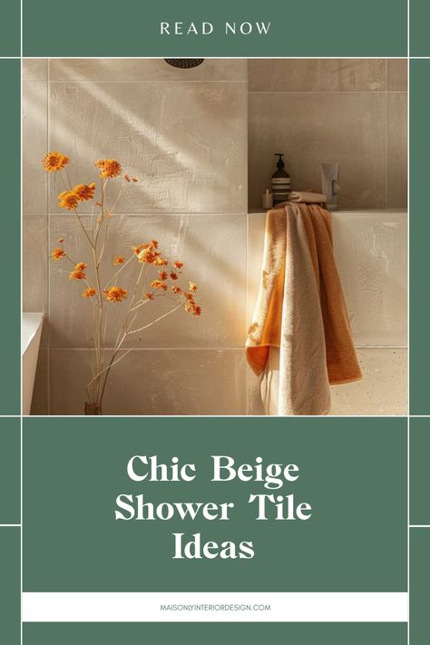 Transform your bathroom with chic beige shower tile ideas for a serene and elegant retreat. Discover classic and modern designs, including subway tiles, intricate mosaics, and large ceramic squares that blend beauty and functionality. Explore how soft beige tones can create a calming effect and make your space feel larger and more inviting. Enhance your bath ambiance with stylish trim options, decorative borders, and coordinated fixtures. Perfect for both small and large spaces, these designs offer a fresh twist to your bathroom renovation. Design a space you love! Beige Shower Tile Ideas, Beige Tile Bathroom Ideas, Beige Shower Tile, Beige Bathroom Tile Ideas, Beige Bathroom Tile, Beige Tile Bathroom, Neutral Bathroom Tile, Beige Bathroom Ideas, Trim Options