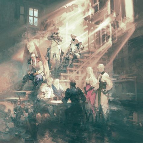 Illustration by Akihiko Yoshida - Tactics Ogre: Let Us Cling Together Art Gallery Tactics Ogre, Final Fantasy Tactics, Classic Rpg, Otaku Art, Game Concept Art, Square Enix, Strategy Games, Super Nintendo, Video Game Art