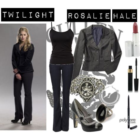 "Twilight: Rosalie Hale" by the-pretty-reckless on Polyvore Twilight Rosalie, Rosalie Twilight, Twilight Clothes, Cullen Aesthetic, Twilight Style, Vampire Outfits, Dark Wardrobe, Twilight Outfits, 90s Halloween Costumes