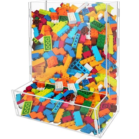 Amazon.com: Montex Acrylic Wall Toy Dispenser Play Room Organization Acrylic Wall Organizer Clear Hanging Organizer for Kid's Playroom, Blocks, Cars, Snacks : Baby Lego Wall Storage, Toy Car Storage, Kid's Playroom, Lego Organization, Lego Wall, Lego Room, Wall Organizer, Playroom Organization, Lego Storage