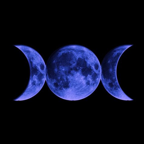 Triple Moon Aesthetic, Triple Goddess Symbol, Badass Skulls, Purple Moon, Wiccan Symbols, Planet Design, Triple Moon Goddess, Moon Graphic, Triple Goddess