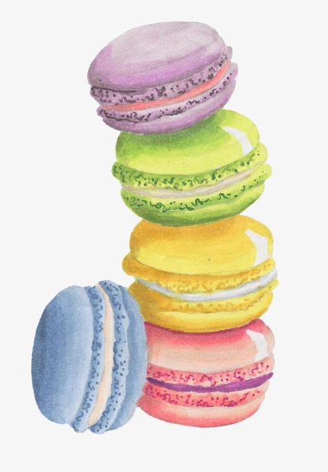 Pastel Macarons, Kue Macaroon, Colorful Macarons, Food Art Painting, Dessert Illustration, 귀여운 음식 그림, Food Clipart, Macaroon Recipes, Food Illustration Art