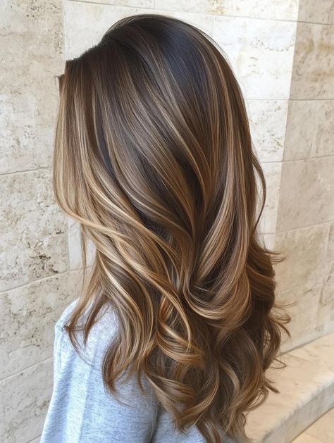 Balayage Long Hair: Effortless Style and Color for a Timeless Look Brown Balayage Long, Boliage Hair, Balayage Techniques, Balayage Long Hair, Womens Haircuts Medium, Curly Hair Types, Layered Bob Hairstyles, Long Hair Color, Long Layered Haircuts