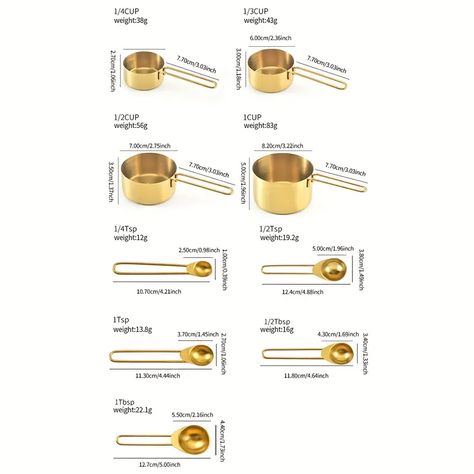 Measuring Cups Measuring Spoons Set Multifunctional - Temu Stainless Steel Measuring Cups, Measuring Cups And Spoons, Baking Games, Kitchen Tool Set, Measuring Cups Set, Essential Kitchen Tools, Precision Tools, Cooking Utensils Set, Measuring Cup