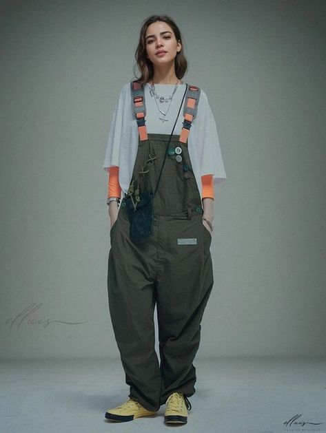 Ordered in XL but too tight take 1 size see 2 plus Stylish Overalls, Straps Jumpsuit, Style Overalls, Loose Jumpsuit, Casual Wide Leg Pants, Knot Design, Work Wear Women, Character Outfits, Wide Leg Jumpsuit