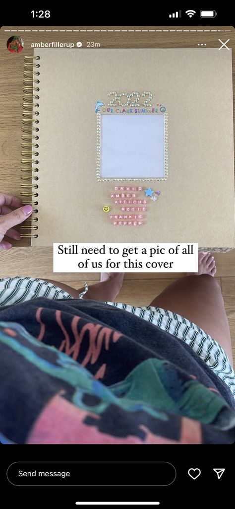 Amber Fillerup Scrapbook, Amber Fillerup Clark, Scrapbook Cover, Amber Fillerup, Photo Album Scrapbooking, Senior Year, Artsy Fartsy, Book Pages, Photo Book