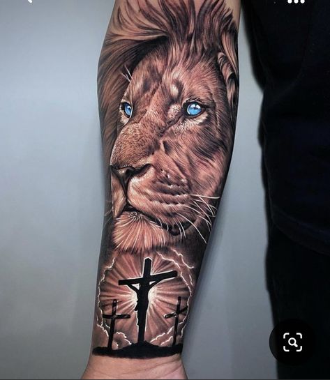 Small Lion Tattoo For Women, Religious Tattoo Sleeves, Tato Naruto, Calf Sleeve Tattoo, Small Lion Tattoo, Lion Forearm Tattoos, Sketch Style Tattoos, Lion Tattoo Sleeves, Full Leg Tattoos