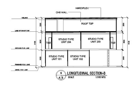 House Building Longitudinal Section Drawing DWG File - Cadbull Longitudinal Section Architecture, Building Structure Design, Section Architecture, Longitudinal Section, Section Drawing, Building Layout, Types Of Architecture, Architectural Section, Family House Plans